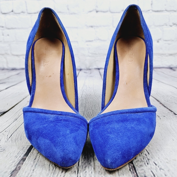 L.A.M.B. | suede leather pointed toe stilleto heels - Picture 6 of 12